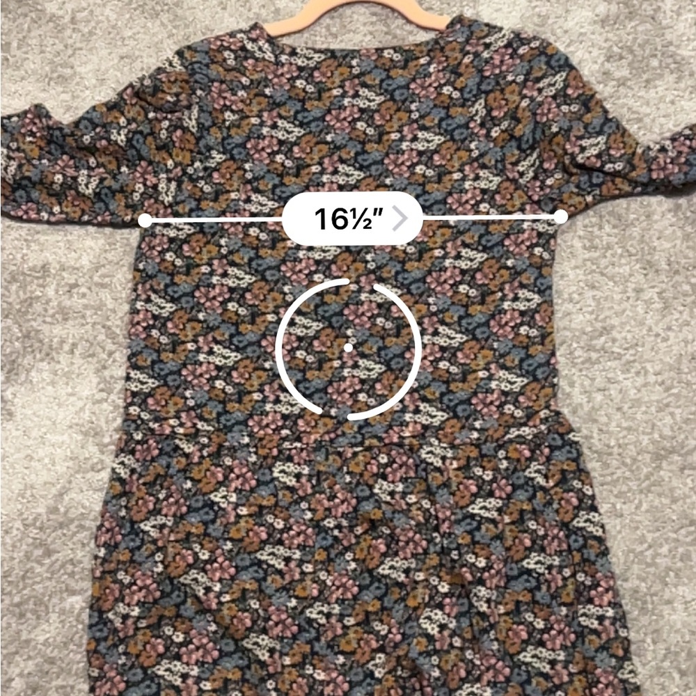 Zara Girls Dress Size 13/14 Soft Collection Ditzy Floral Fit & Flare - Picture 6 of 7